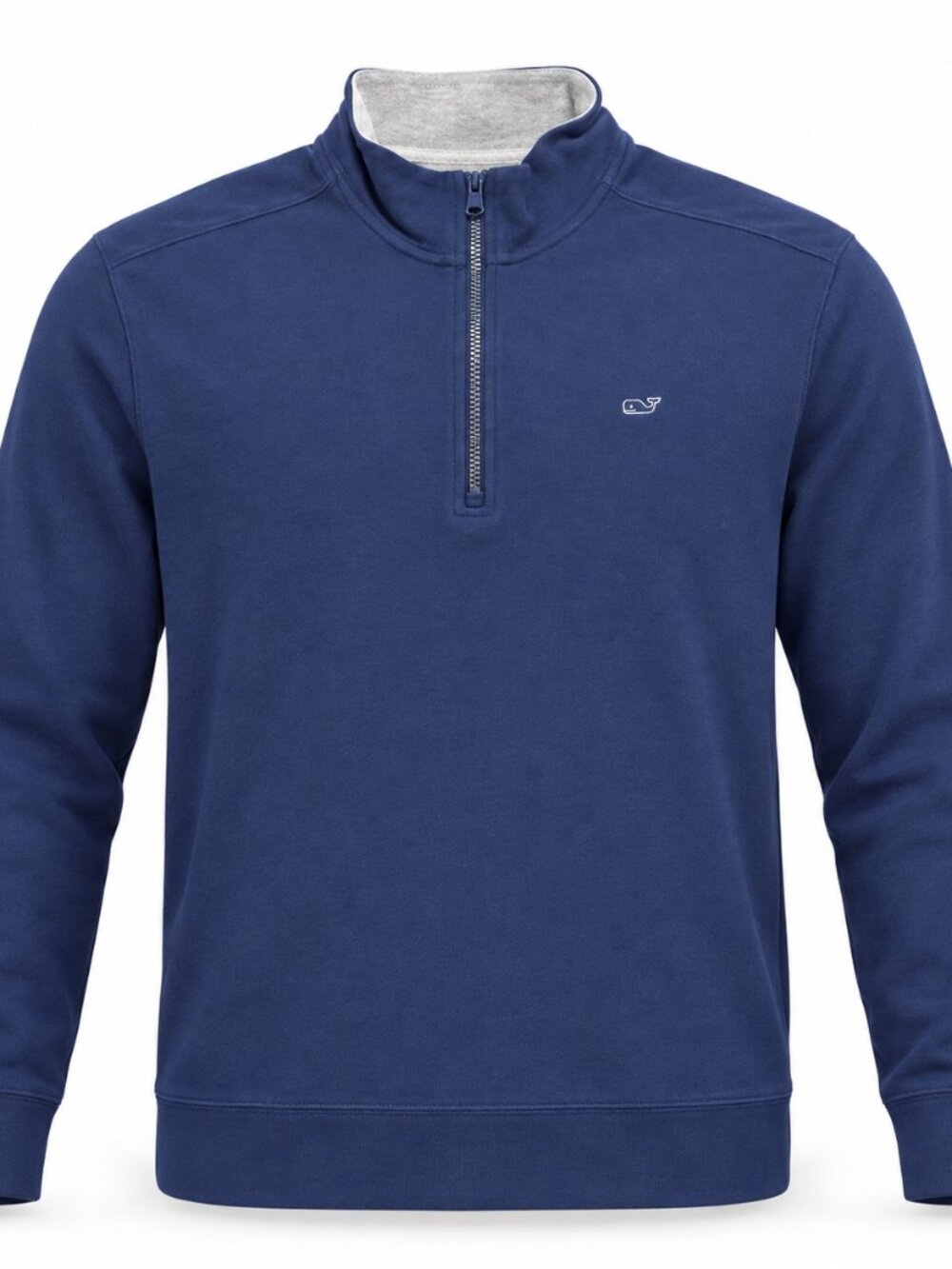 Vineyard Vines Navy Blue Cotton Quarter-Zip Pullover Men’s XL